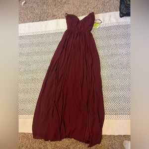Windsor Maroon Formal Long Dress